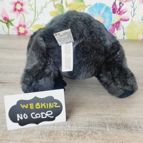 Ganz Webkinz Signature Endangered Western Lowland Gorilla Plush WKSE3003 No Code - Picture 4 of 6